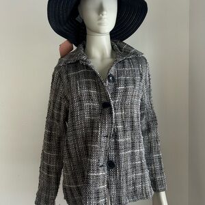 joAnna Black and White Tweed Jacket S/m